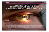 DIABETIC EYE SCREENING AND LEARNING DISABILITYA.pdf · health inequalities, including being at a higher risk of health conditions, such as diabetes. Aylee Richmond, Senior Eye Care