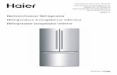 Bottom Freezer Refrigerator Réfrigérateur à congélateur inférieur …pdf.lowes.com/useandcareguides/084691828310_use.pdf · 2019-03-06 · special disposal of your appliance.