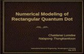 Numerical Modeling of Rectangular Quantum Dot · InGaAs/GaAsQuantum dot** ΔEc = 0.324 eV Result E1= 0.2310 eV E2= 0.2887 eV E3= 0.2887 eV **N. Thudsalingkarnsakul, Master’s Thesis,