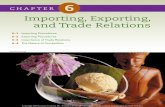 Importing, Exporting, and Trade Relationsjoplinbusiness.weebly.com/uploads/4/7/2/0/4720264/... · 2018-09-06 · 138 Importing, Exporting, and Trade Relations CHAPTER 6 The Importance