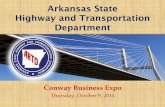 Arkansas State Highway and Transportation Department€¦ · Conway Business Expo Thursday, October 9, 2014 . Arkansas ranks 12th in number of miles ... 2012-2013 Rank Country/Economy