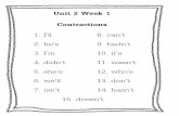 Unit 2 Week 1 Contractions - mrsbreidenstine.weebly.commrsbreidenstine.weebly.com/.../6/0/5/86058422/u2_spelling_lists_17 … · Unit 2 Week 1 Contractions . 7. 1. person 8. skirt