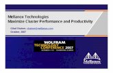 Mellanox Technologies Maximize Cluster Performance and ...library.wolfram.com/.../7022/MellanoxInfiniBand.pdf8 Mellanox Technologies TOP500 Interconnect Trends Explosive growth of