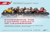 EXPERIENCE THE LASTING LEGACY OF LEADERSHIP · PDF file 2/17/2020  · welcome to your university student union. where matadors belong. experience the lasting legacy . of leadership.