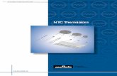 NTC Thermistors - Harvey Mudd College · 2011-01-15 · NTC Thermistors for Temp. Sensor and Compensation Lead Type NT NTC Thermistors E F ±3% ±1% E1 N6 PB Individual Specifications