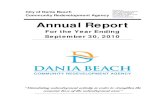 Prepared by: City of Dania Beach 100 W. Dania Beach Blvd ... · PDF file Dania Beach CRA - The CRA2010 Annual Report Background The Dania Beach Community Redevelopment Agency (“CRA”)