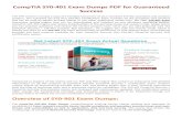 CompTIA SY0‐401 Exam Dumps PDF for Guaranteed Successcdn-media1.teachertube.com/doc604/31062.pdf · 2018-03-16 · 401 CompTIA Security + Exam. The SY0‐401 CompTIA Security Plus