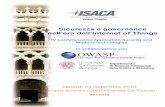 Sicurezza e governance nell’era dell’Internet of Thingspiva.mobi/wp-content/uploads/2017/08/09-23-16ISACA... · A governance model for ubiquitous medical devices accessing eHealth