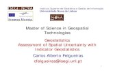 Master of Science in Geospatial Technologies Geostatisticscarlos/Academicos/Cursos/Geostatistics... · 2008-04-25 · Master of Science in Geoespatial Technologies Assessment of Spatial