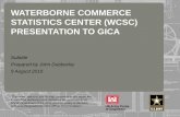 WATERBORNE COMMERCE STATISTICS CENTER (WCSC) … · 2019-09-04 · Describe these events that led to development and growth of WCSC\爀屲Following a review of the U.S. Foreign Waterborne