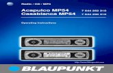 Acapulco MP54 Casablanca MP54 - Blaupunkt...Telephone audio / navigation audio If your car sound system is connected to a mobile telephone or a navigation system, the sound system’s