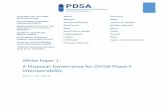 White Paper 1: A Proposal: Governance for DSCSA Phase II ... · White Paper 1: A Proposal: Governance for DSCSA Phase II Interoperability 3 B. Guiding Principles The proposed governance