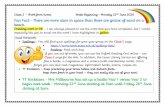 Class 2 Work from home ndWeek Beginning - …...Activity 1 Spellings Practice You will find your spellings for the week on your Class 2 page. Year 1 – list lesson 29 Year 2 – Revisit