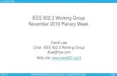 IEEE 802.3 Ethernet Working Group€¦ · Version 1.2 IEEE 802.3 Ethernet Working Group opening report –November 2019 Plenary week Page 8 ec-19-0166-00-00EC IEEE P802.3cp Bidirectional