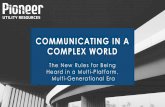 COMMUNICATING IN A COMPLEX WORLD€¦ · omni-channel (takeaways) What this means for marketing communications: • Educate – don’t sell • Give away more than you think you