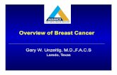 Overview of Breast Cancer - Cancer and Leukemia Group B...2016/08/29  · Overview of Breast Cancer Gary W. Unzeitig, M.D.,F.A.C.S Laredo, Texas No Disclosures OBJECTIVES • Brief