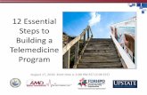 12 Essential Steps to Building a Telemedicine Program...12 Essential Steps to Building a Telemedicine Program Telemedicine Saves Lives Types of consults that are appropriate for telemedicine
