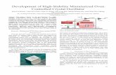 Development of High-Stability Miniaturized Oven Controlled … · 2017-11-28 · Development of High-Stability Miniaturized Oven Controlled Crystal Oscillator Wan-Lin Hsieh*, Chia-Wei