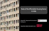 State of the Affordable Housing Sector in India€¦ · State of the Affordable Housing Sector in India Reasons for Shortage of Affordable Housing • No Affordable Housing policy