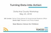 Turning Data into Action - nmvoices.org · Turning Data into Action Doña Ana County Workshop May 23, 2018 Bill Jordan, Senior Policy Advisor & Governmental Relations Officer Jacob