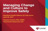 Managing Change and Culture to Improve Safety€¦ · Managing Change and Culture to Improve Safety Heartland Health Alliance QI Task Force April 28, 2017 Victoria Kennel, PhD; UNMC