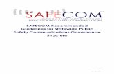 SAFECOM Recommended Guidelines for Statewide Governance · SAFECOM Recommended Guidelines for Statewide Public Safety Communications Governance Structure 7 February 2018 Appendix