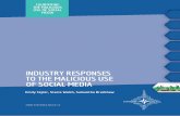 INDUSTRY RESPONSES TO THE MALICIOUS USE OF SOCIAL MEDIA · MALICIOUS USE OF SOCIAL MEDIA. INDUSTRY RESPONSES. TO THE MALICIOUS USE OF SOCIAL MEDIA. ... and cybersecurity. Stacie is