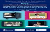 Egypt · egypt: k-12 egyptian knowledge bank study portal and new form of assessment. edcont-025 – 28/07/2020 . education continuity during the coronavirus crisis: a joint initiative