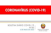 Boletim diário de vigilância de COVID-19 26 de Março de 2020telessaude.co.mz/.../2020/05/Boletim-Diario-Covid-N50.pdf · 2020-06-08 · boletim diÁrio covid-19 nº50 6 de maio