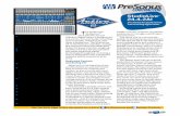 StudioLive 24.4 · 1 OF 14 June PG 2014 ® See the back page of this document for a list of ile Resources and elated Products The PreSonus® StudioLive™ 24.4.2AI 24-channel