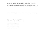 53rd AIAA/SAE/ASEE Joint Propulsion Conference 2017toc.proceedings.com/37068webtoc.pdf · Vishnu Natarajan, Padmanabhan Sathyan, V. R. Sanal Kumar, T. R. Prasanna, Mohammed N. Nejaamtheen,