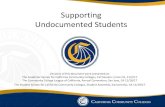 Supporting Undocumented Students...Supporting Undocumented Students Versions of this document were presented at: The Academic Senate for California Community Colleges, Fall Session,