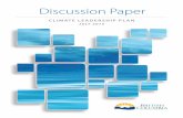 Climate Leadership Plan - govTogetherBC€¦ · Climate Leadership Discussion Paper Ministry of Environment Climate Action Secretariat P.O. Box 9486, Stn Prov Govt Victoria, B.C.