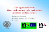GW approximation: One- and two-particle excitations in ...users.physik.fu-berlin.de/~ag-gross/oep-workshop/... · Friedrich-Schiller-Universität Jena Germany. Goal theoretical