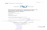 Structured Software Implementation of Computer Detection … · 2012-08-03 · Executive summary Structured Software Implementation of Computer Detection Algorithms for Sidescan Sonar