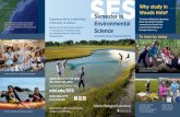 SES Semester in Woods Hole? - Marine Biological Laboratory€¦ · Semester in Environmental Science IN WOODS HOLE, MASSACHUSETTS Approved for credit at more than fifty colleges and