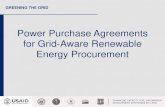 Power Purchase Agreements for Grid-Aware Renewable Energy ...€¦ · electricity demand and supply. • Curtailment: The practice of temporarily decreasing electricity supply from