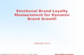 Emotional Brand Loyalty Measurement for Dynamic Brand Growth · 7 segments or more. For a major insurance company, we have identified 10 stable and replicable loyalty segments which