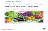 Nutrients and food for health€¦ · Web viewThere are 6 essential nutrients that the body needs to function properly. Nutrients are compounds in foods vital to life and health,
