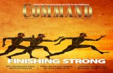FINISHING STRONG - Officers' Christian Fellowship...Finishing strong in any endeav-or depends on knowing where we started. The military mission in Iraq went through its own evolu-tionary