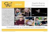 Sixth Form 2020 Prospectus - Castell Alun High School€¦ · Sixth Form Prospectus 2020 Prosbectws y Chweched Dosbarth 41363 6th form prospectsus 2/3rd A4 CAS005 PROOF07.indd 1 17/12/2019