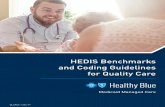 HEDIS Benchmarks and Coding Guidelines for Quality Care€¦ · members. Your state/provider contract(s), Medicaid, member benefits and several other guidelines determine reimbursement