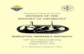 American Chemical Society DIVISION OF THE HISTORY OF CHEMISTRYacshist.scs.illinois.edu/meetings/2012-fall/HIST... · Last year’s symposium on “Pioneers of Quantum Chemistry,”