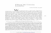 Editing the Cortona Laudario - Examenapium · 7 Musica Italica: Laudario di Cortona, Musical Heritage Society, MHS 858 (issued originally by Angelicum Dischi). 74 This content downloaded