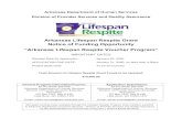 Arkansas Lifespan Respite Grant Notice of Funding Opportunity · fingerprint-based background checks, if applicable to specific voucher program • Completed application (attached)