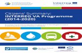 Citizens’ Summary: INTERREG VA Programme (2014-2020) Sum… · Citiens’ Summary: INTERREG VA Programme (2014-2020) 5 Business Investment in Research & Innovation – (ERDF: €15.9m)