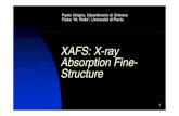 XAFS: X-ray Absorption Fine- Structure · 2 Summary Basic Principles: X-ray absorption and fluorescence Simple theoretical description Experiment Design: Transmission v.Fluorescence