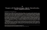Types of Surfactants, their Synthesis, and Applications ...€¦ · Surface Chemistry of Surfactants and Polymers, First Edition. Bengt Kronberg, Krister Holmberg and Bjrn Lindman.