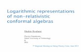 Logarithmic representations of non-relativistic conformal · PDF file 2013-06-24 · Logarithmic representations: 1. Logarithmic Schrodinger-Virasoro algebra (LSV) 2. Logarithmic CGA