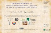 Experiments Theory Generalizedaﬃliation Prof.PeterDodds ......Nutshell References What's the Story? Principles of Complex Systems @pocsvox PoCS..... 3of68 Outline Small-worldnetworks